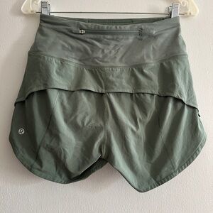 lululemon running Women's Green Shorts